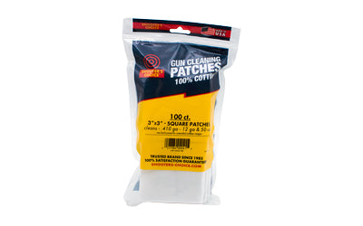 Otis Technology 3-Inch Square Firearm Bore Cleaning Patches, 100 Pack