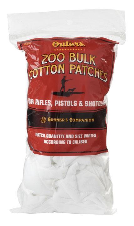 Outers Bulk Pack Gun Bore Cleaning Patches All Sizes 200 ct