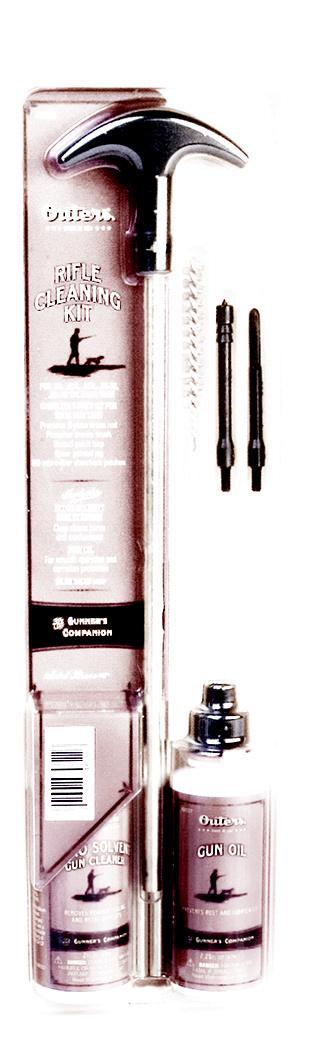 Outers .22 Cal Brass Rifle Cleaning Kit - Clamshell