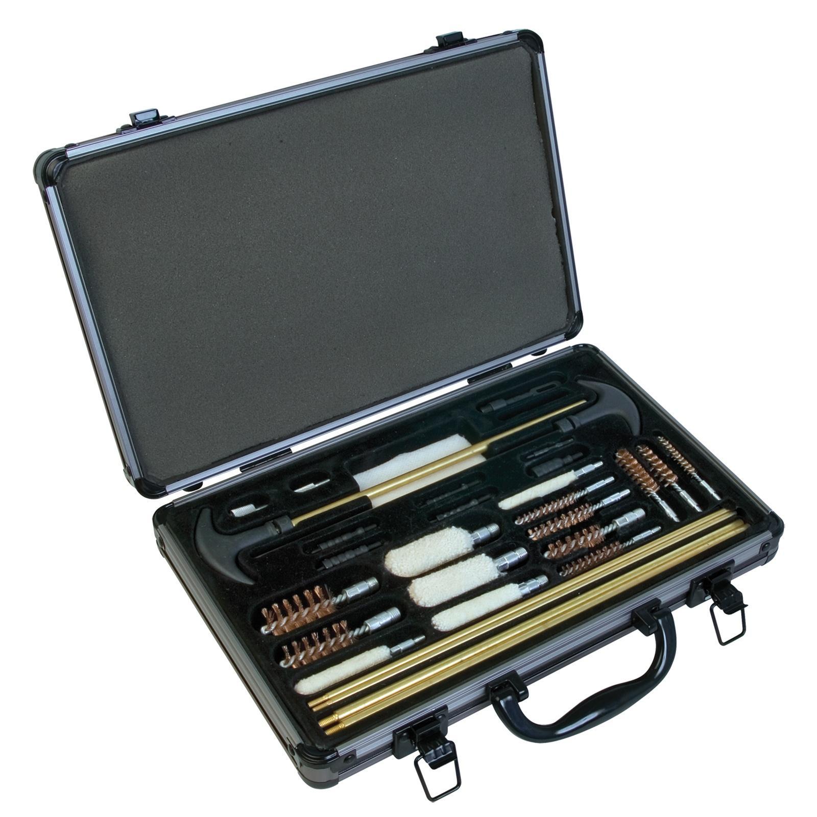 Outers 70091 Universal Cleaning Kit 32 Pieces Aluminum Storage Case