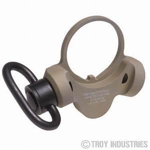 Troy Industries OEM FDE Sling Mount QD Push Button Swivel End Plate