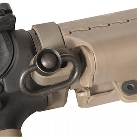 Troy Pro Grade Rifle Sling Adapter FDE - Ambidextrous QD Swivel Mount