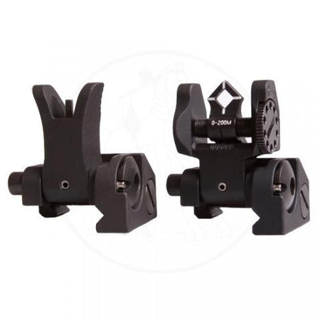 Troy Industries Low-Profile Micro BattleSight Set - M4 Front & Dioptic Rear Black