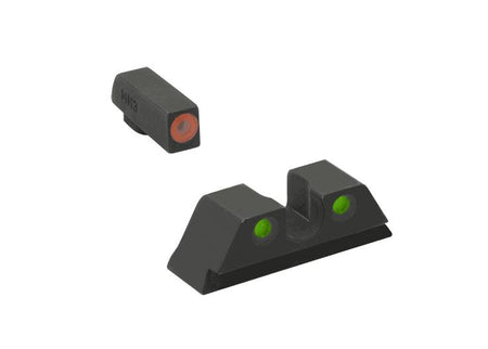 Meprolight Hyper-Bright ML41231 Orange Ring Front/Green Rear Sights for Kimber DASA Revolvers