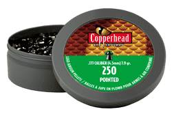 Crosman .177 Caliber Pointed Pellets 7.4gr 250 Count 12-Pack Case