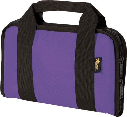 US Peacekeeper Purple Gun Attache Case 5-Magazine Storage Locking Zipper