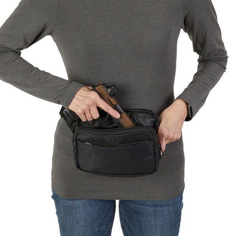 US Peacekeeper Black Sidekick Carry Pack with Built-In Micro Gun Pocket