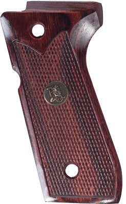 Pachmayr Renegade Wood Laminate Grips Beretta 92FS Rosewood Checkered Pattern