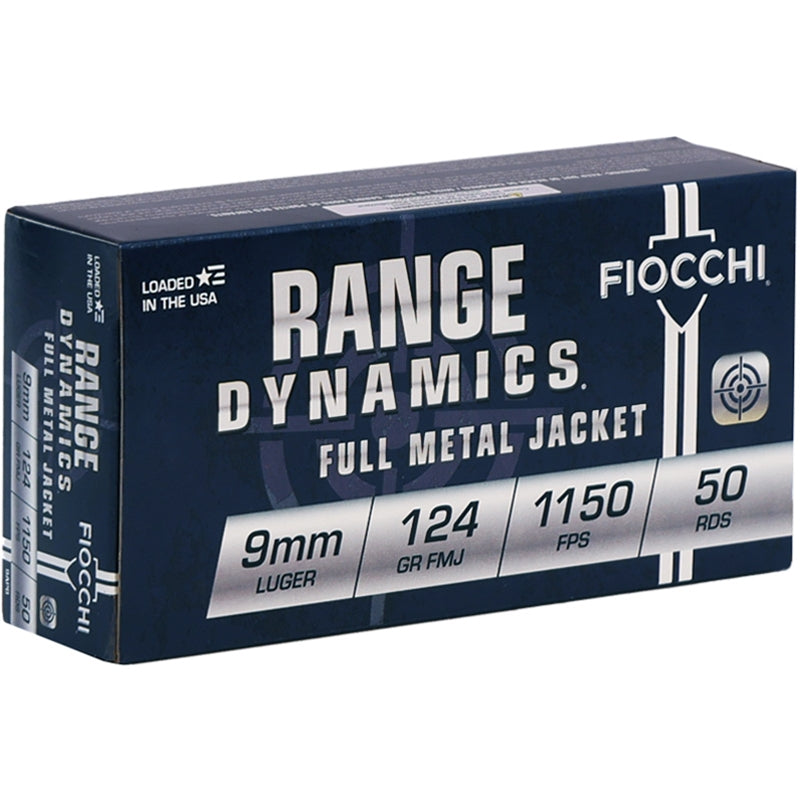 Fiocchi Shooting Dynamics 9mm Full Metal Jacket 124Gr Ammunition