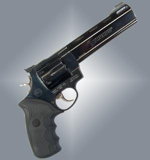 Pachmayr Diamond Pro Series S&W N Roundbutt Rubber Revolver Grip Black