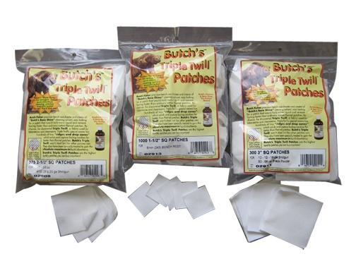 Butch's Triple Twill 1-1/2 Inch Absorbent Gun Cleaning Patches 1000ct