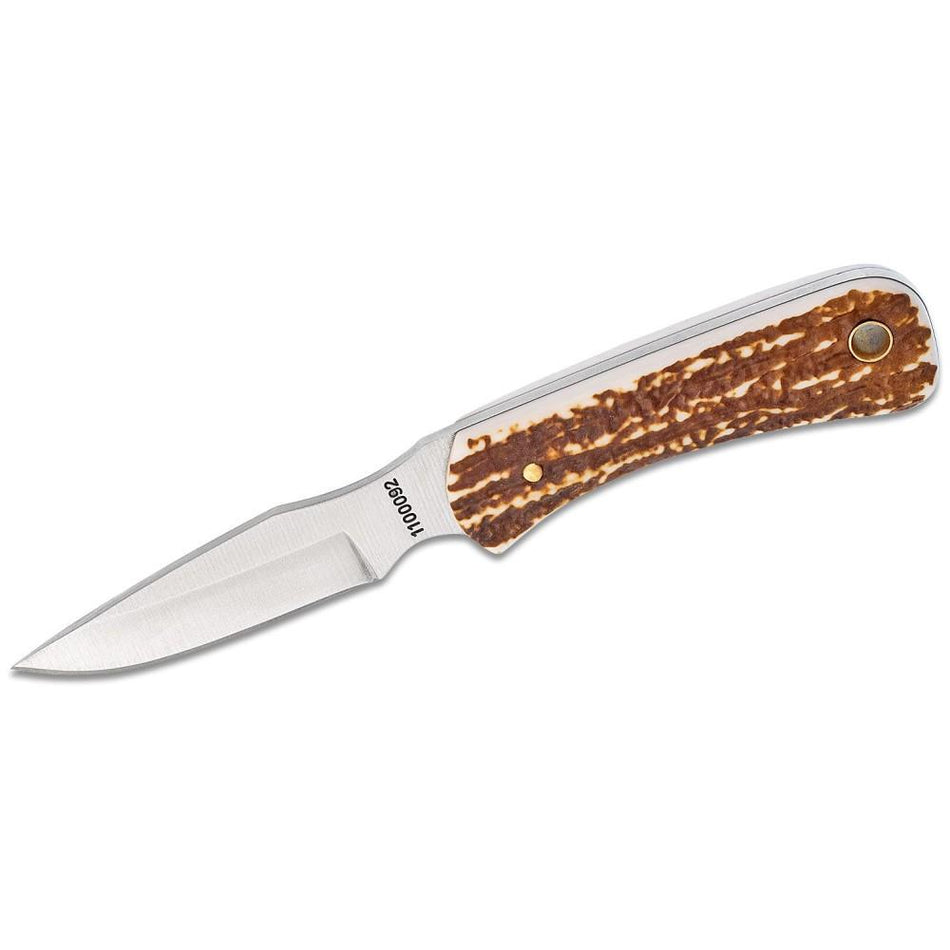 Uncle Henry by Schrade 301UH Fixed Blade Knife 3.15 Inch Drop Point Brown Leather Sheath