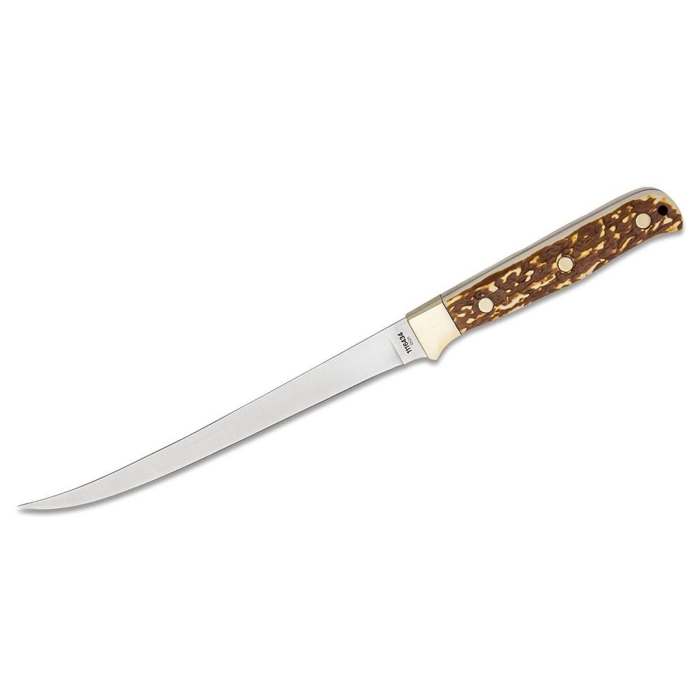 Uncle Henry Next Gen Stagalon 167UH Fixed Blade Fillet Knife 7-1/2" Brown