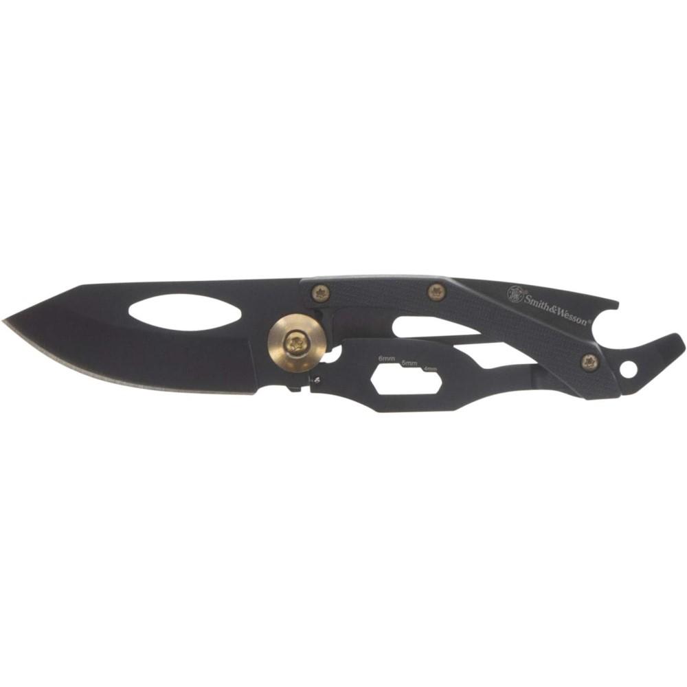 Smith & Wesson Compact Folding Knife 2 Inch Drop Point Blade Black Frame Lock
