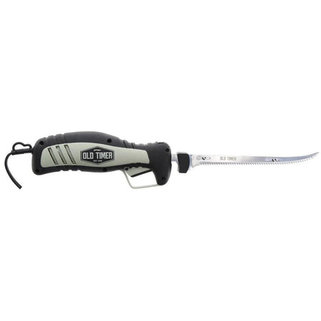 Old Timer 8" Stainless Steel Electric Fillet Knife 110V Black and Grey