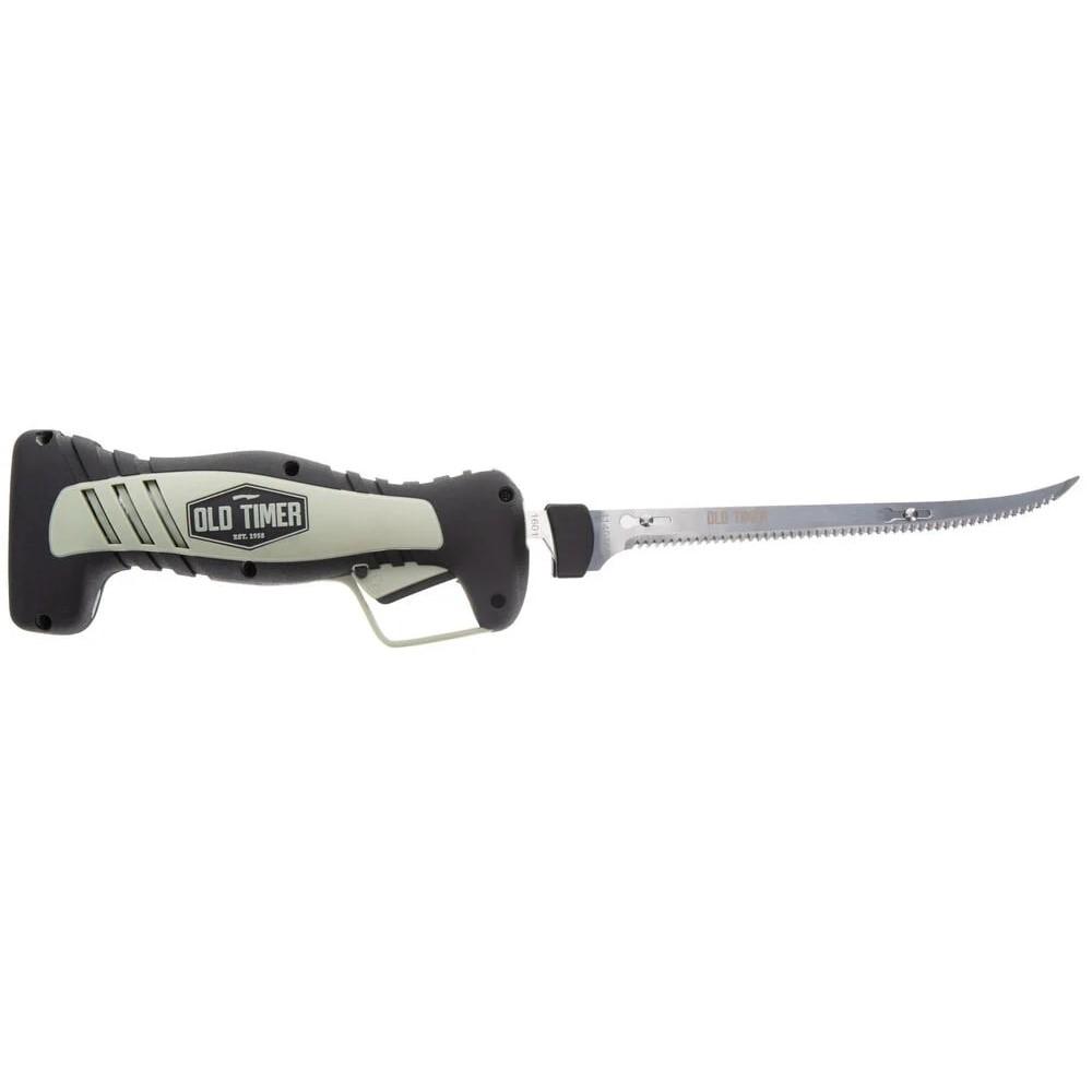 Old Timer Electric Fillet Knife 8 Inch Blade Lithium Ion Black