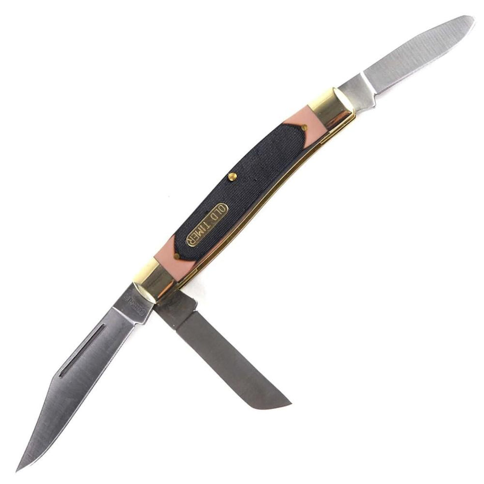 Old Timer Senior Stockman 3-Blade Folding Knife 3" Clip Point Blade Classic Design