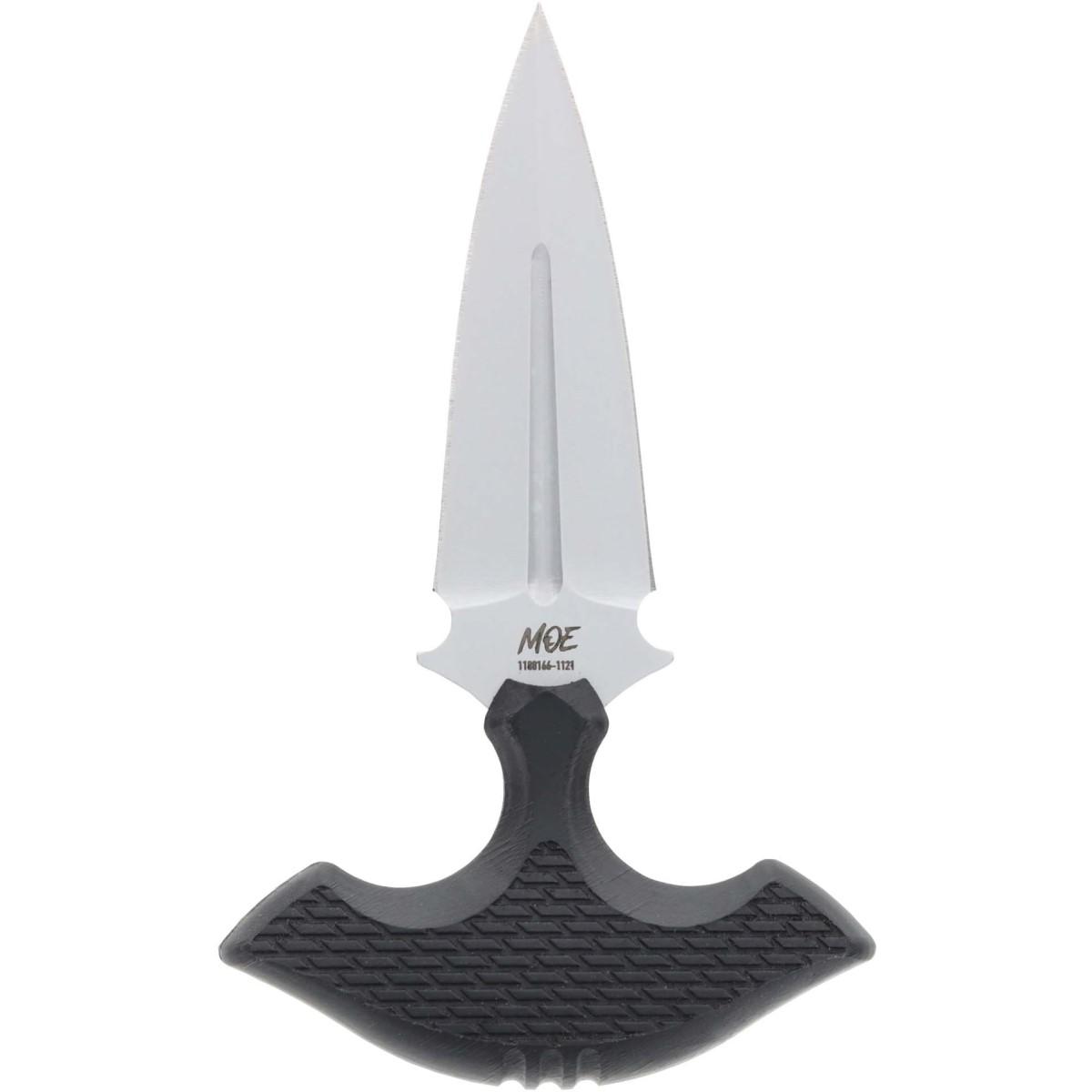 Schrade MOE Alpha Delta Series Fixed Blade Knife 3-1/4" Black AUS-10 Steel