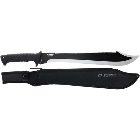 Schrade Decimate Series Sawback Machete 14 Inch Black