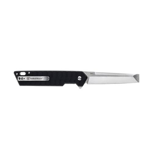S&W 24/7 Assisted Opening Folding Cleaver Knife 3-1/4" Black