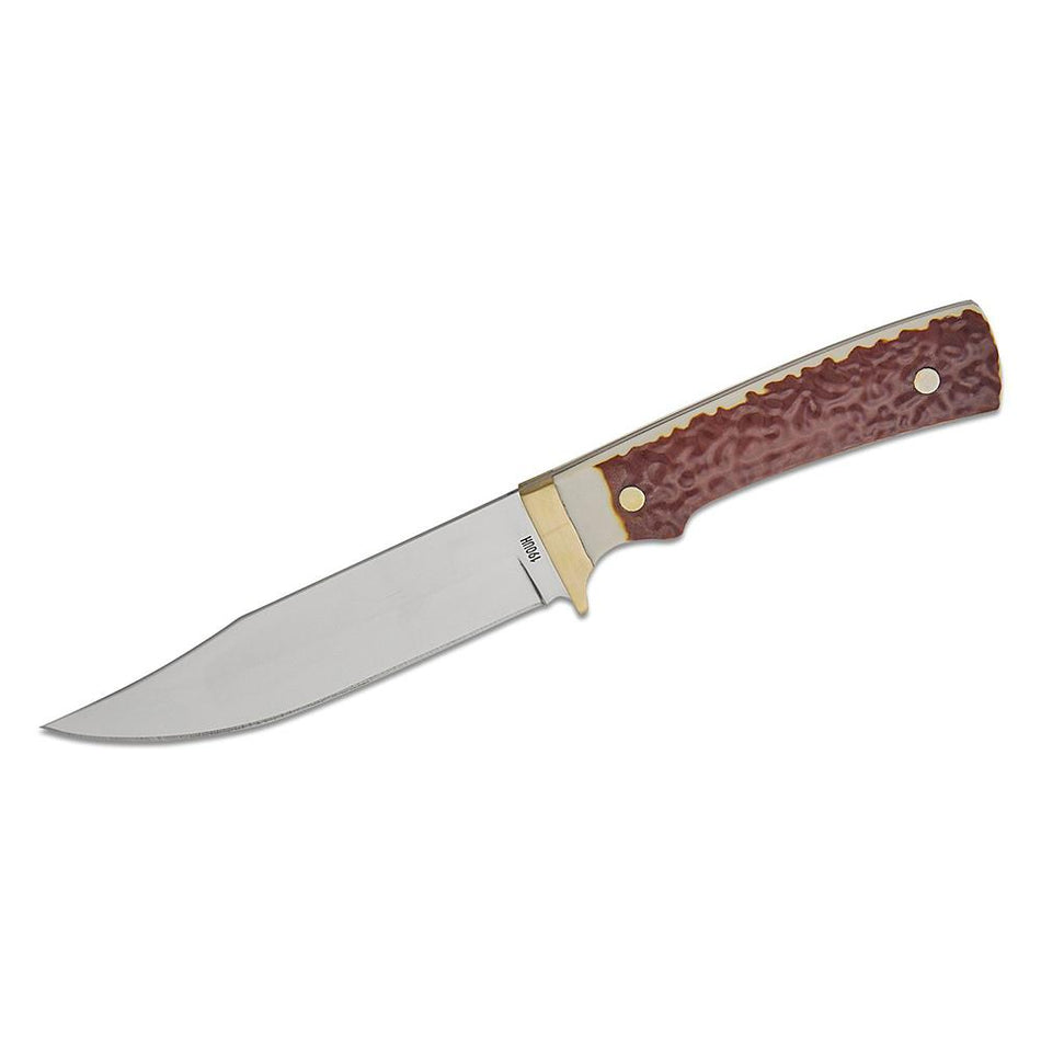 Uncle Henry 190UH Fixed Clip Point Knife 5-1/4" Blade with Staglon Clamshell