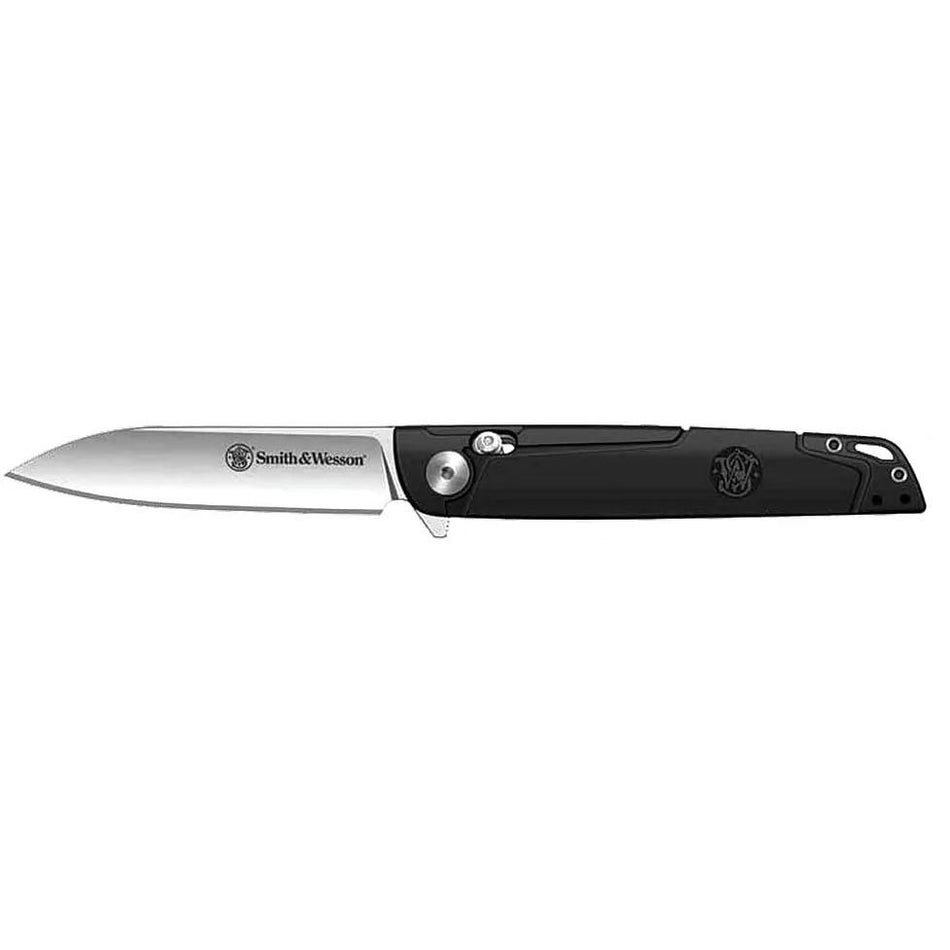 S&W KT 24/7 Crossbar Lock Gentleman's Folding Knife 3-1/4" Drop Point Black