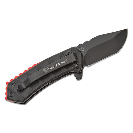 Smith & Wesson 24/7 Linerlock Spring Assist Folding Knife 1-9/10" Clip Point Black