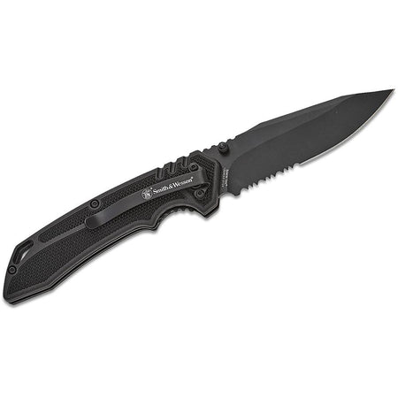 Smith & Wesson Special Ops Linerlock Folding Knife 3.5" Black Clip Point