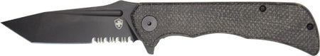 Templar Knife Paladin 3.27" D2 Steel Tanto Folder Black Micarta