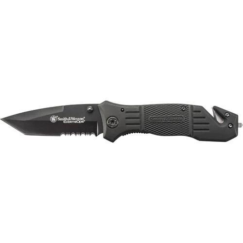 Smith & Wesson Extreme Ops Black Oxide Drop Point 3.3" Folding Knife