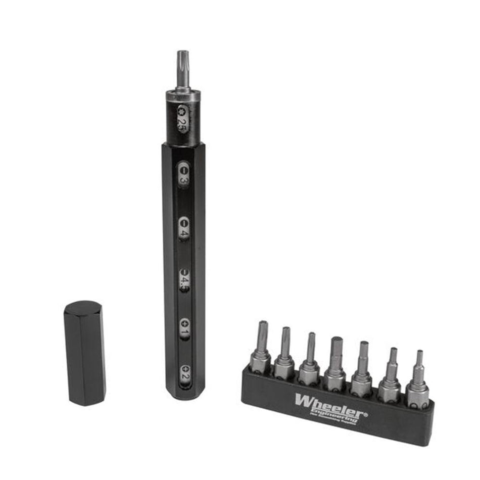Wheeler Multi-Driver Tool Pen Aluminum Handle 6-Bit Internal Storage