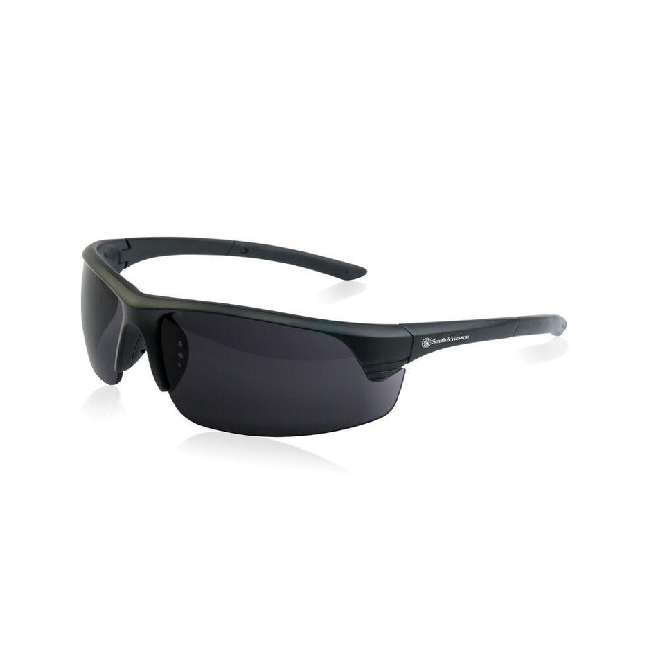 Smith & Wesson Corporal Half Frame Black Shooting Glasses with Smoke Lens