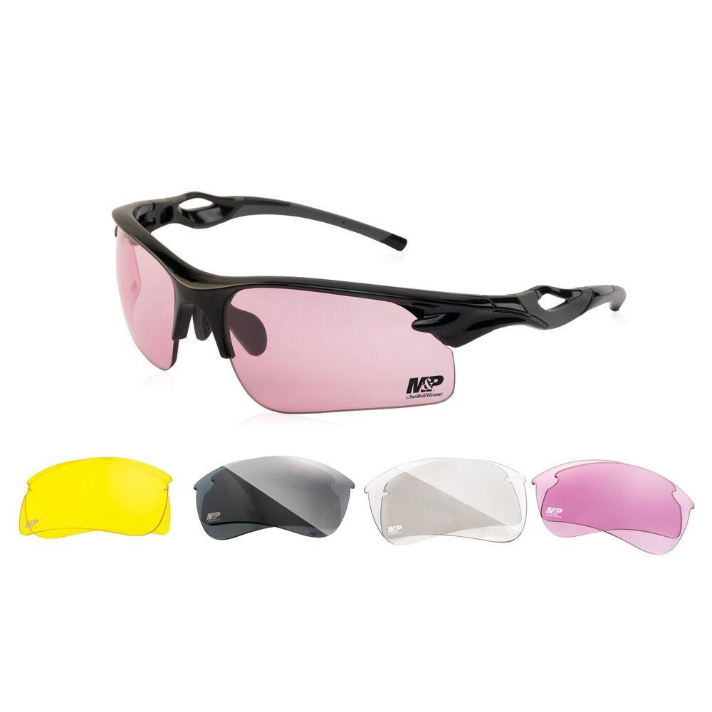 Smith & Wesson M&P Harrier ANSI Z87.1 Half-Frame Shooting Glasses with Interchangeable Lens