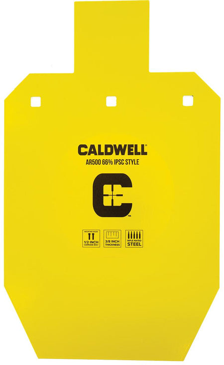 Caldwell 66% IPSC AR500 Steel Target Rated 3000fps Impact Velocity
