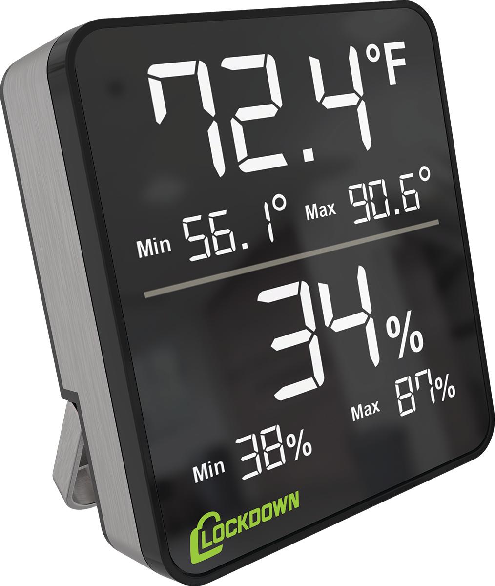 Lockdown Digital Hygrometer Safe Storage Humidity Monitor