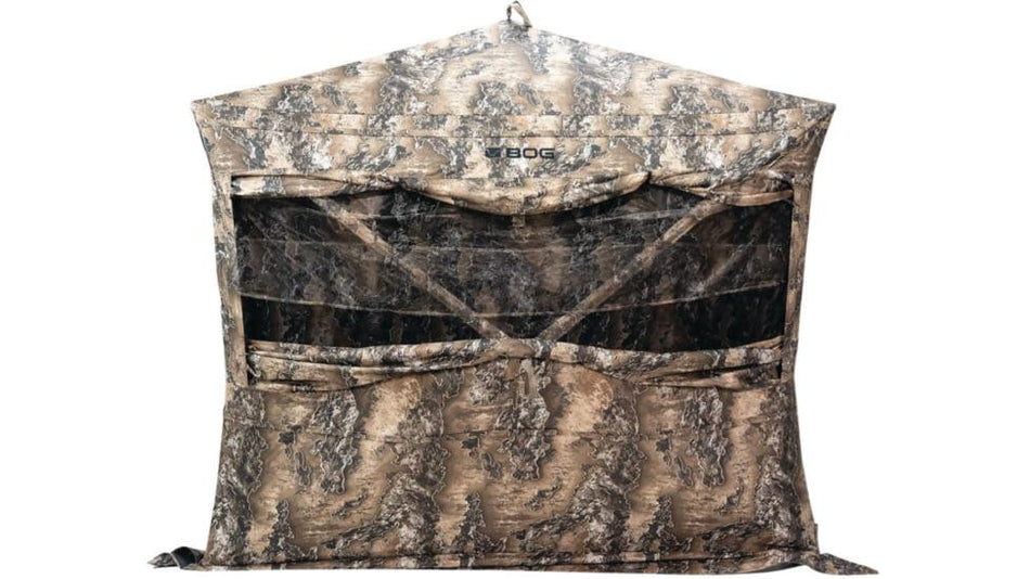 BOG Grave Digger Ground Blind with StealthZip in Realtree Camo