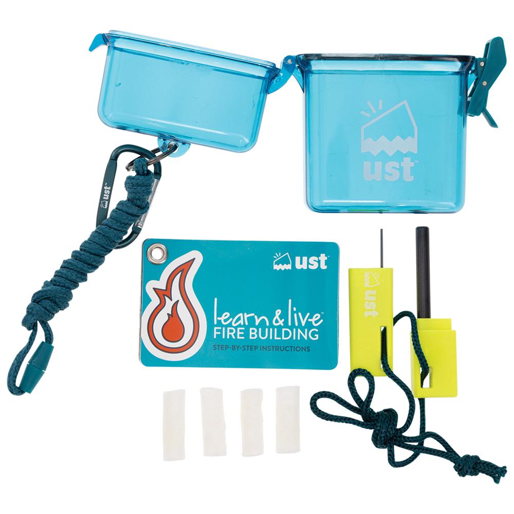 Ultimate Survival Learn & Live Fire Building Kit Ferro Rod & Light-Me Tinder