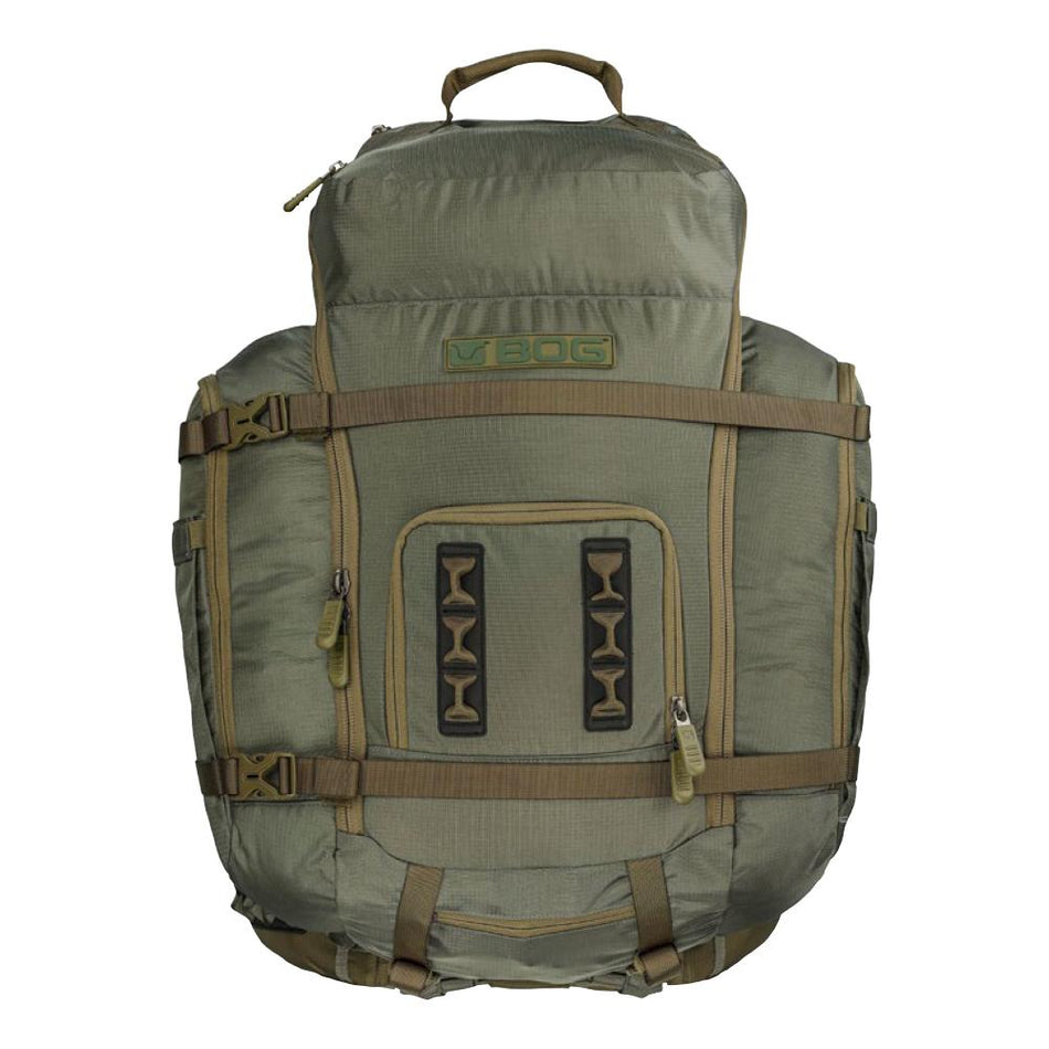 Bog Inception M/L Carbon Fiber Frame and Helix 3500 Bivy Hunting Pack OD Green