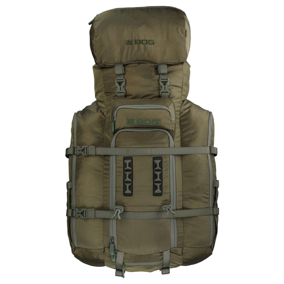 BOG Inception Carbon Fiber Frame Backpack with 6000ci Helix Bivy Bag OD Green