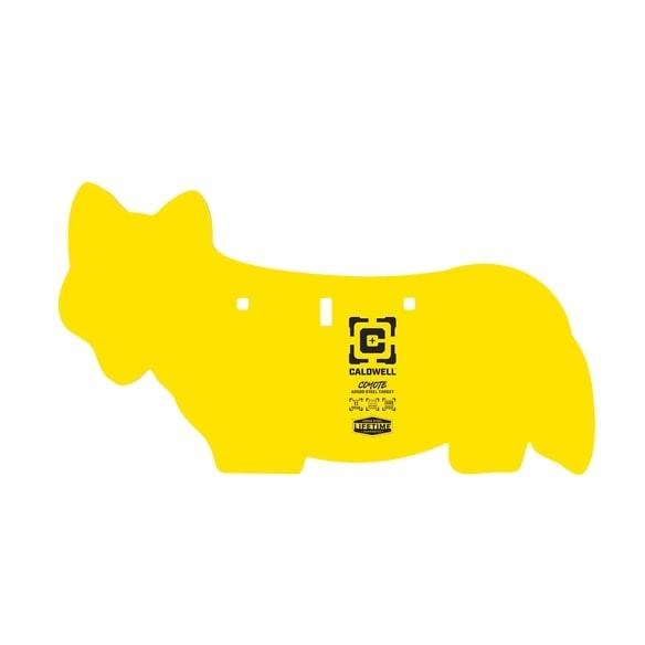 Caldwell AR500 Coyote Hanging Steel Target Yellow Lifetime Guarantee