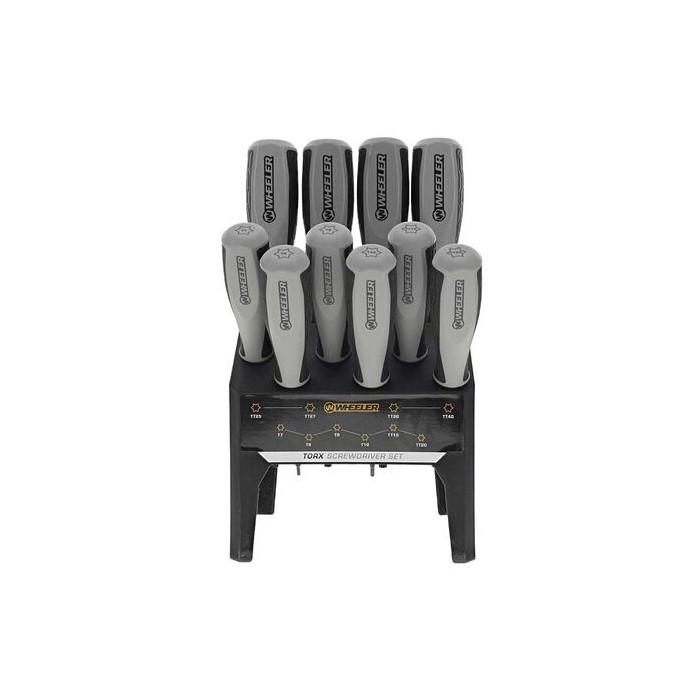 Wheeler 10-Piece Torx Driver Benchtop Set with Ergonomic Handles