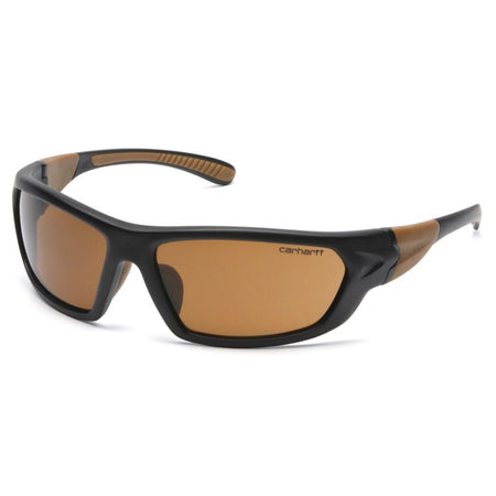 Pyramex Carbondale Shooting Safety Glasses Black/Tan with Sandstone Bronze Lens