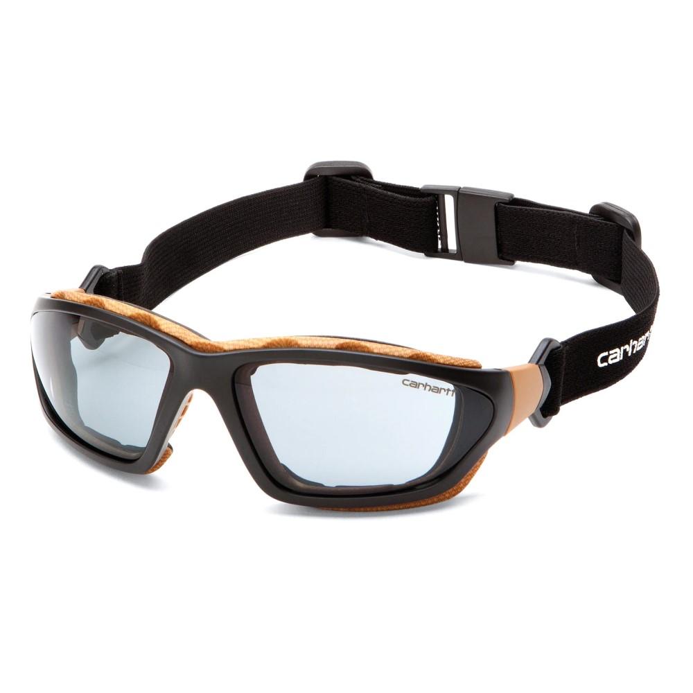 Carhartt Carthage by Pyramex Shooting Glasses Grey Anti-Fog Lens Black & Tan