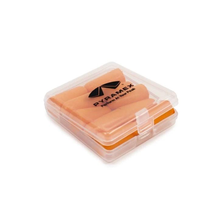 Pyramex Disposable Polyurethane Earplugs 32dB Orange 5 Pair with Plastic Case