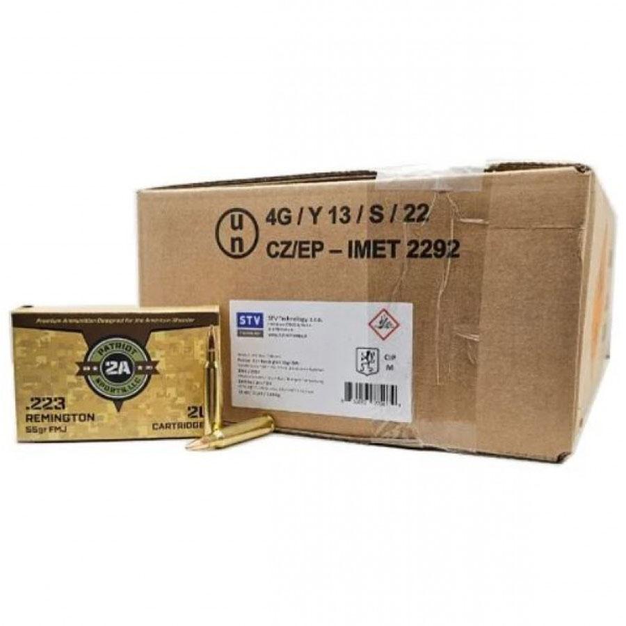Patriot Sports  .223 Remington 55 grain Full Metal Jacket ammunition