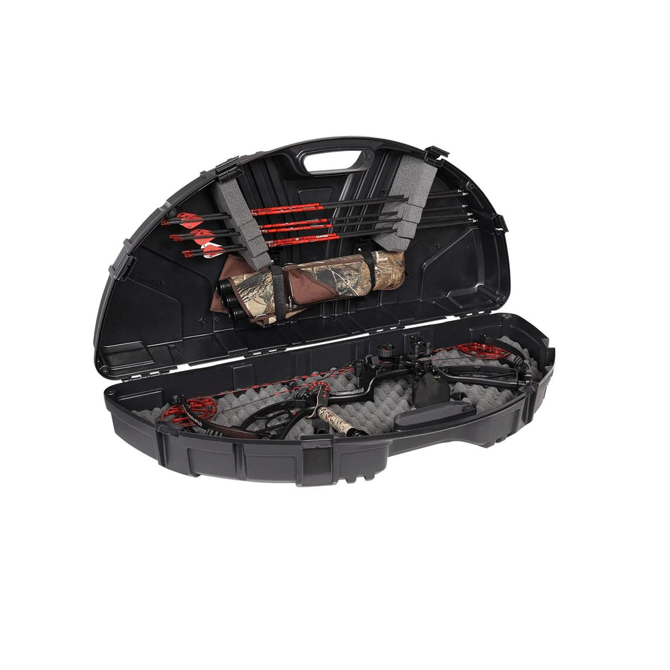 Plano SE Series Black Compound Bow Hard Case with Foam Arrow Storage