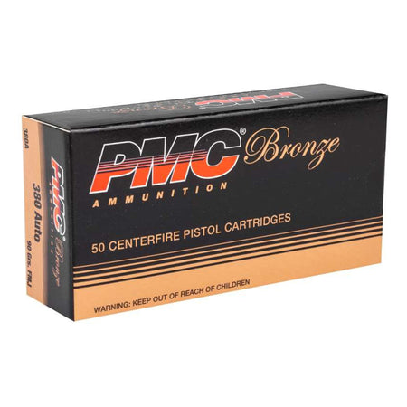 PMC 380A Bronze 380 ACP 90 gr Full Metal Jacket (FMJ)