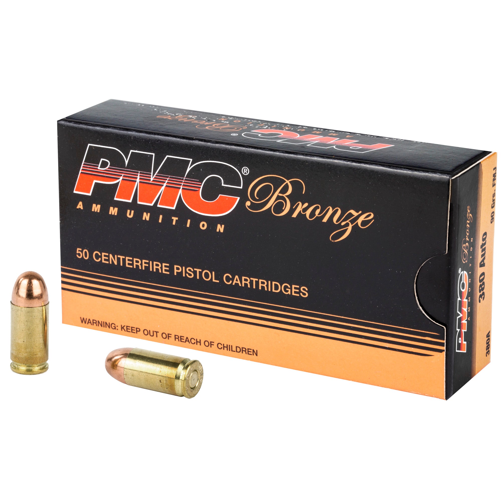 PMC 380A Bronze 380 ACP 90 gr Full Metal Jacket (FMJ)