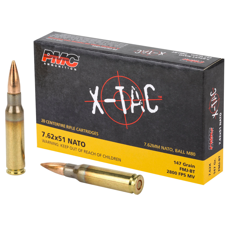 PMC XTAC .308/7.62x51mm 147 gr Full Metal Jacket (FMJ)