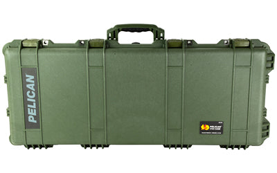 Pelican Protector 1700 Long Case, OD Green, Watertight with Stainless Steel Wheels